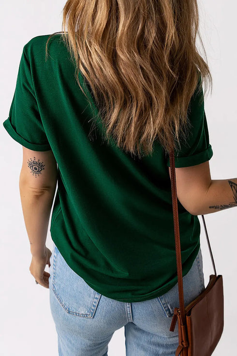 'Lucky Clover' Printed T-Shirt - Celes Fashion